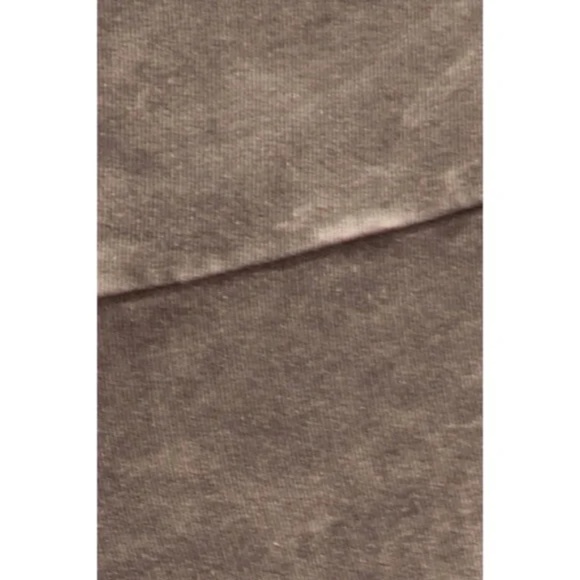 Desert Taupe Mineral Wash French Terry Flared Bell Bottom Pull On Pants Pockets - Picture 4 of 5